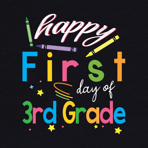 Happy First Day Of 3rd Grade Students First Day Of School Back To School by joandraelliot